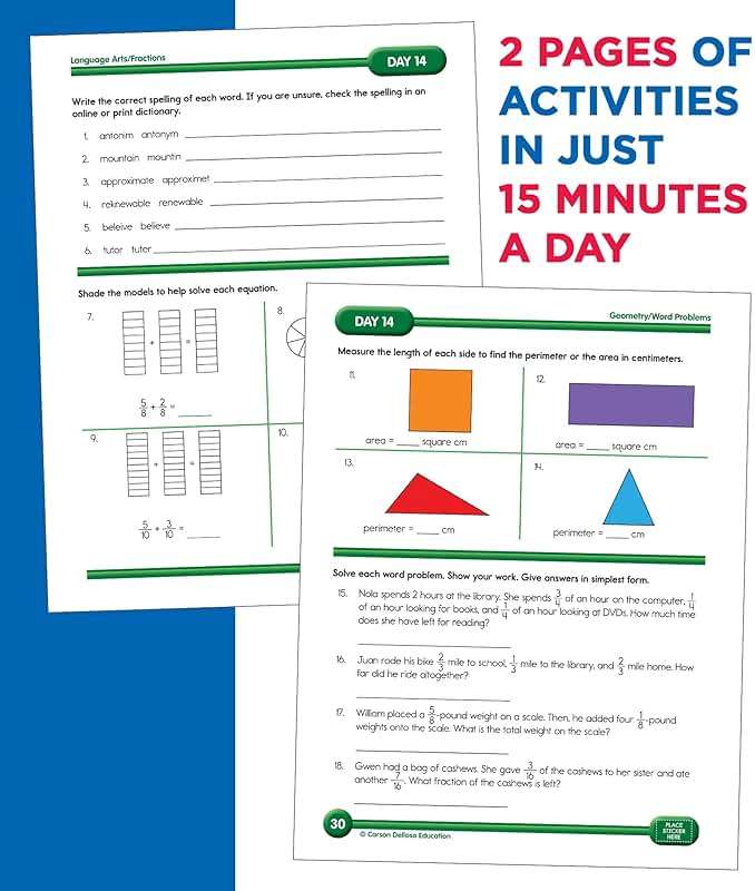 Summer Bridge Activities 4th to 5th Grade Workbooks All Subjects, Math, Language Arts, Reading Comprehension, Science, Social Studies, Writing, Fitness, Flash Cards, Stickers and More (Volume 6) - Image 6