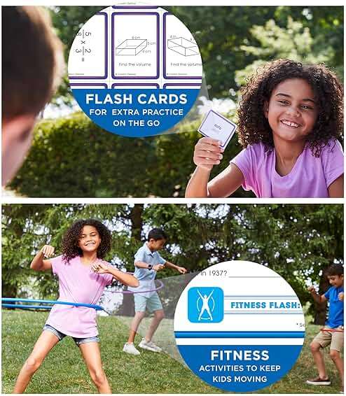 Summer Bridge Activities 4th to 5th Grade Workbooks All Subjects, Math, Language Arts, Reading Comprehension, Science, Social Studies, Writing, Fitness, Flash Cards, Stickers and More (Volume 6) - Image 8
