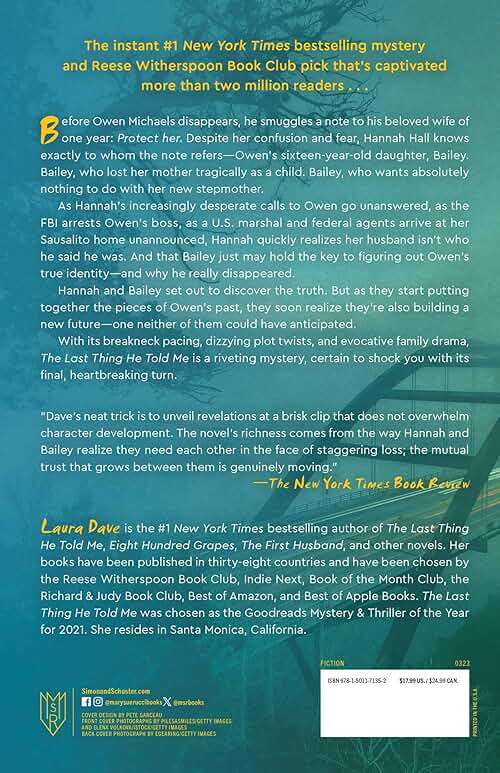 The Last Thing He Told Me: A Reese Witherspoon Book Club Pick (The Hannah Hall Series) - Image 2