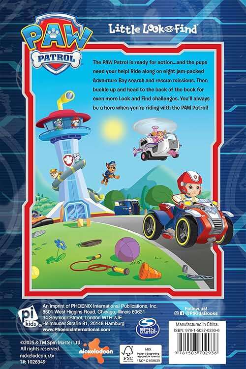 Nickelodeon Paw Patrol Chase, Skye, Marshall, and More! - Little Look and Find Activity Book - PI Kids - Image 2