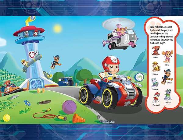 Nickelodeon Paw Patrol Chase, Skye, Marshall, and More! - Little Look and Find Activity Book - PI Kids - Image 3