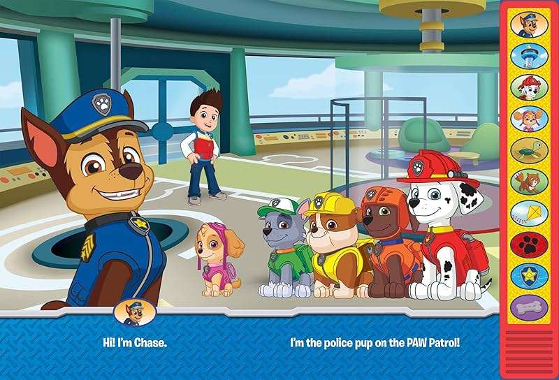 Paw Patrol - I'm Ready To Read with Chase Sound Book - Play-a-Sound - PI Kids - Image 4