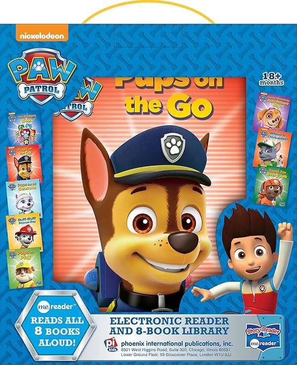 Nickelodeon Paw Patrol Chase, Skye, Marshall, and More! - Me Reader Electronic Reader and 8 Sound Book Library - PI Kids - Image 2