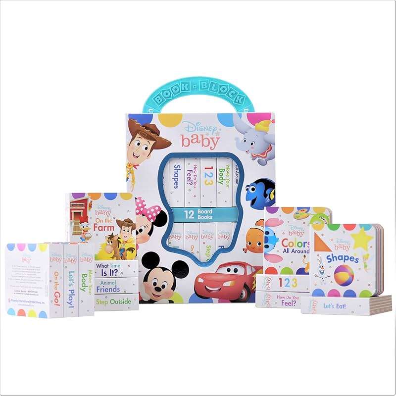 Disney Baby Mickey Mouse, Minnie, Toy Story and More! - My First Library 12 Board Book Set - First Words, Shapes, Numbers, and More! Baby Books - PI Kids - Image 5