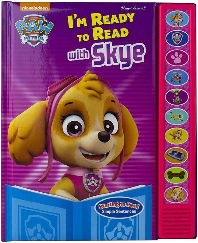 Nick Jr. PAW Patrol - I'm Ready to Read with Skye - Interactive Read-Along Sound Book - Great for Early Readers - PI Kids - Image 1