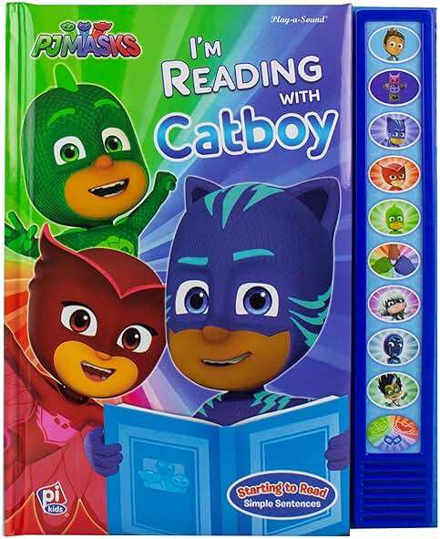PJ Masks - I'm Ready to Read with Catboy Interactive Read-Along Sound Book - Great for Early Readers - PI Kids - Image 1