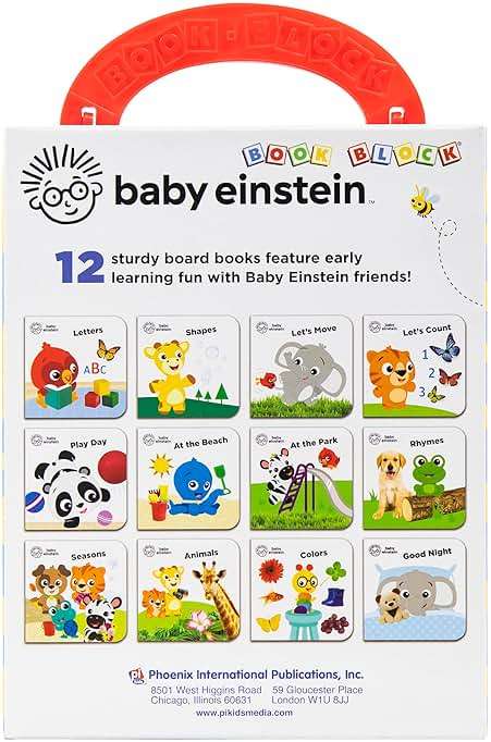 Baby Einstein - My First Library Board Book Block 12-Book Set - First Words, Alphabet, Numbers, and More! - PI Kids - Image 2