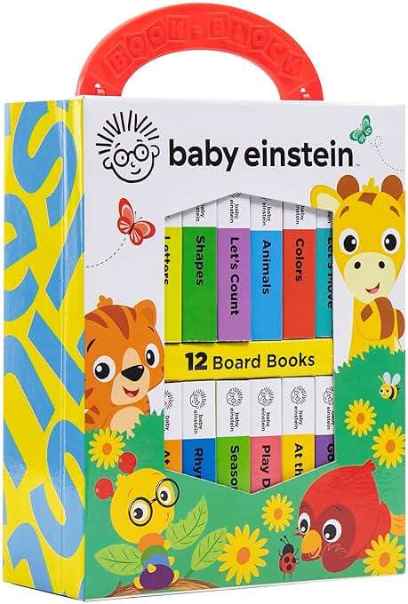 Baby Einstein - My First Library Board Book Block 12-Book Set - First Words, Alphabet, Numbers, and More! - PI Kids - Image 3