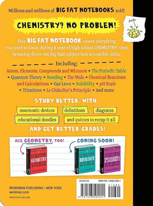 Everything You Need to Ace Chemistry in One Big Fat Notebook. (Big Fat Notebooks). - Image 2
