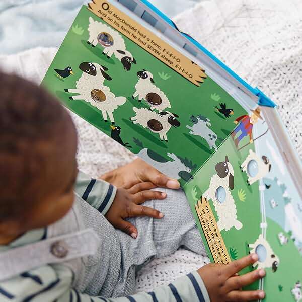 Melissa & Doug Poke-a-Dot! Old MacDonald’s Farm, Interactive Children's Board Book with Buttons to Pop, Educational Sensory Toy for Toddlers & Preschoolers Ages 3+ - FSC Certified - Image 2