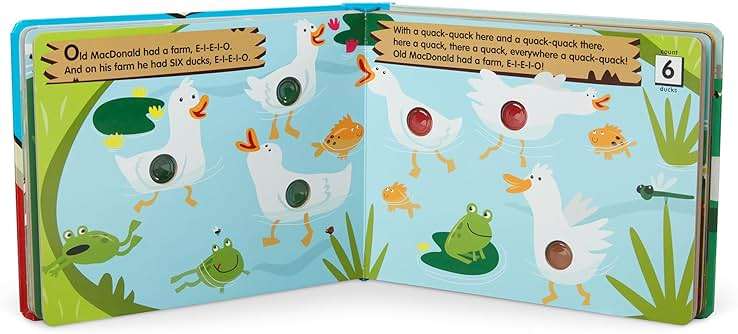 Melissa & Doug Poke-a-Dot! Old MacDonald’s Farm, Interactive Children's Board Book with Buttons to Pop, Educational Sensory Toy for Toddlers & Preschoolers Ages 3+ - FSC Certified - Image 5