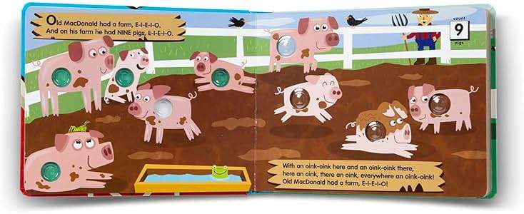 Melissa & Doug Poke-a-Dot! Old MacDonald’s Farm, Interactive Children's Board Book with Buttons to Pop, Educational Sensory Toy for Toddlers & Preschoolers Ages 3+ - FSC Certified - Image 9