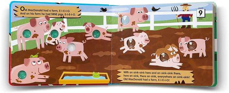 Melissa & Doug Poke-a-Dot! Old MacDonald’s Farm, Interactive Children's Board Book with Buttons to Pop, Educational Sensory Toy for Toddlers & Preschoolers Ages 3+ - FSC Certified - Image 10