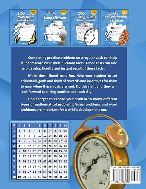 Humble Math - 100 Days of Timed Tests: Multiplication: Grades 3-5, Math Drills, Digits 0-12, Reproducible Practice Problems - Image 2