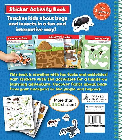 Brain Games - Sticker Activity Book: Bugs - Image 2