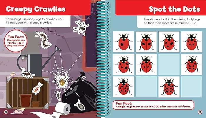 Brain Games - Sticker Activity Book: Bugs - Image 4