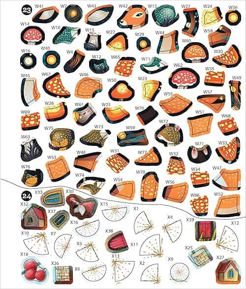 Brain Games - Sticker by Number: Whimsical Wonders (24 Images to Sticker): Includes 2 Foil Sticker Sheets to Complete Each Image! - Image 4