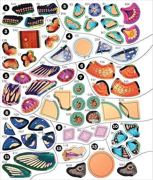 Brain Games - Sticker by Number: Whimsical Wonders (24 Images to Sticker): Includes 2 Foil Sticker Sheets to Complete Each Image! - Image 5