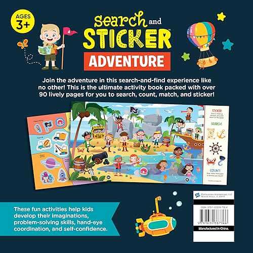 Brain Games - Search and Sticker: Adventure (For Kids Ages 3-6) - Image 2