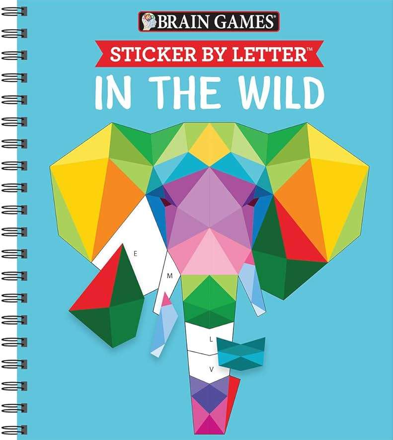 Brain Games - Sticker by Letter: In the Wild (Sticker Puzzles - Kids Activity Book) - Image 1