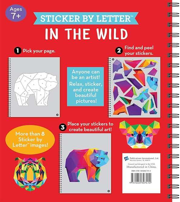 Brain Games - Sticker by Letter: In the Wild (Sticker Puzzles - Kids Activity Book) - Image 2