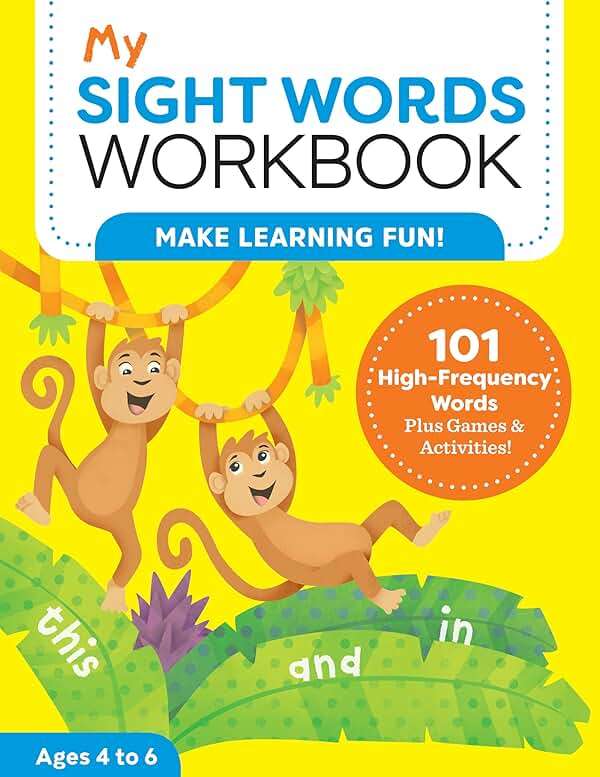 My Sight Words Workbook: 101 High-Frequency Words Plus Games & Activities! - Image 1