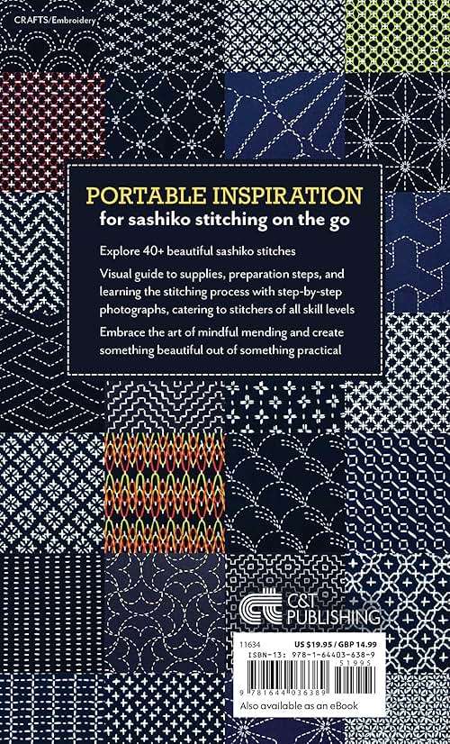 Stitching Sashiko: Visual Guide to Decorative Japanese Embroidery & Mending with 40+ Stitch Patterns (Reference Guide) - Image 2