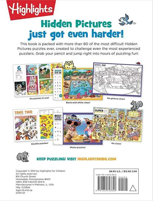 The Hardest Hidden Pictures Book Ever: Ultra-Challenging Brain Games for Kids Ages 8-12, Advanced Seek and Find Puzzles Book with Over 1,500 Hidden Objects to Find (Highlights Hidden Pictures) - Image 2