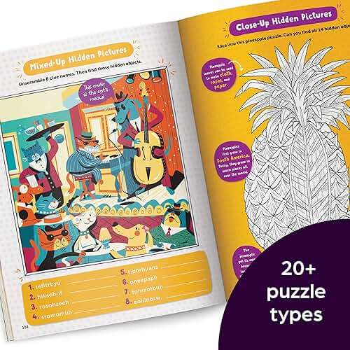 Best Hidden Pictures Puzzles EVER: 144-Page Puzzle Book with Over 1,500 Hidden Objects, Classic Search-and-Find Puzzles and Travel Activities for Kids Ages 6 and Up (Highlights Hidden Pictures) - Image 4