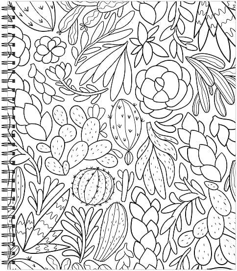 Large Print Easy Color & Frame - Stress Free: Adult Coloring Book with 31 Designs | Flowers, Mandalas & Nature | Perforated Pages, Spiral Bound | Gift for All Ages, Seniors & Beginners - Image 5