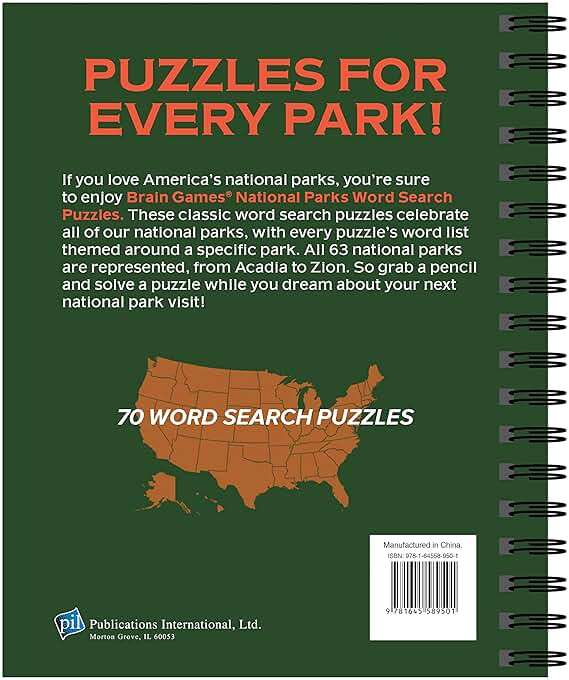 Brain Games - National Parks Word Search Puzzles: Puzzles That Celebrate the American Outdoors - Image 2