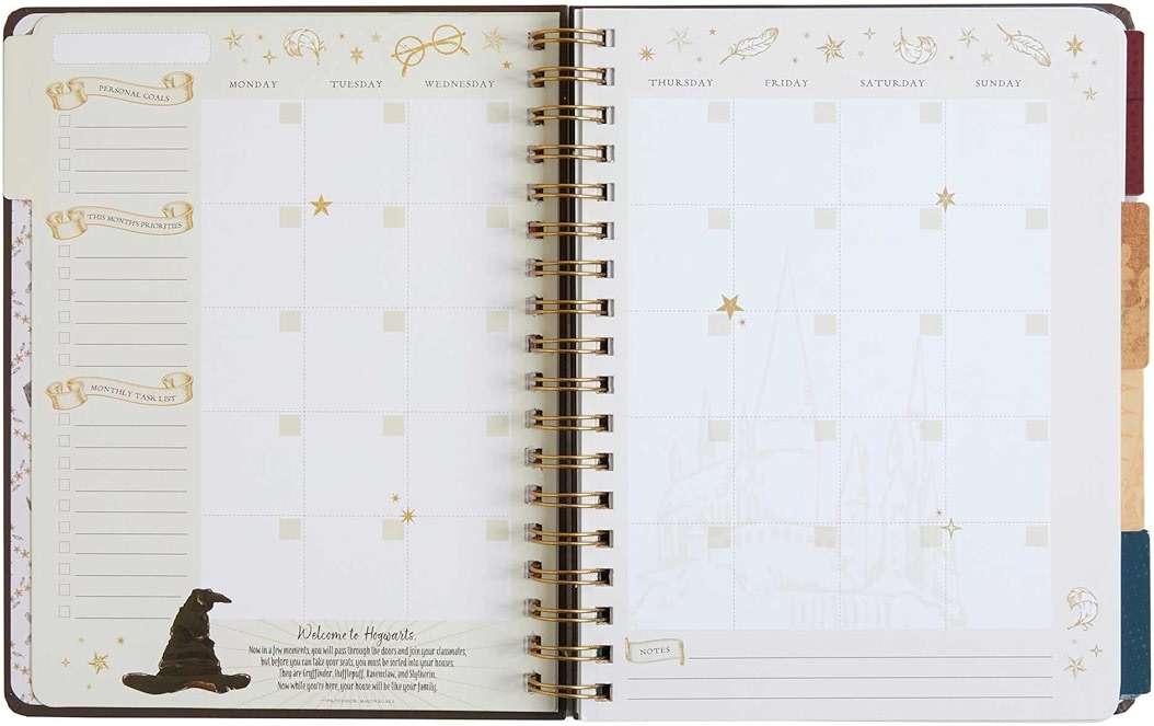 Harry Potter: Hogwarts 12-Month Undated Planner: (Harry Potter School Planner School, Harry Potter Gift, Harry Potter Stationery, Undated Planner) - Image 3