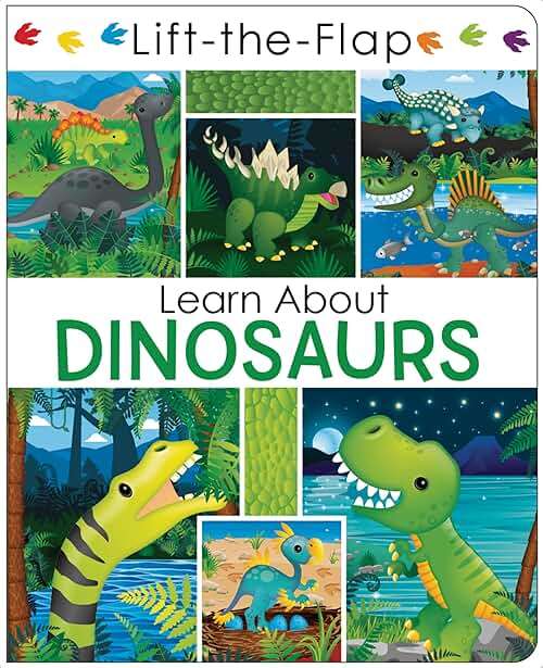 Learn About Dinosaurs - Lift the Flap Activity Kids Books - Childrens Books, Toddler Books - Image 1