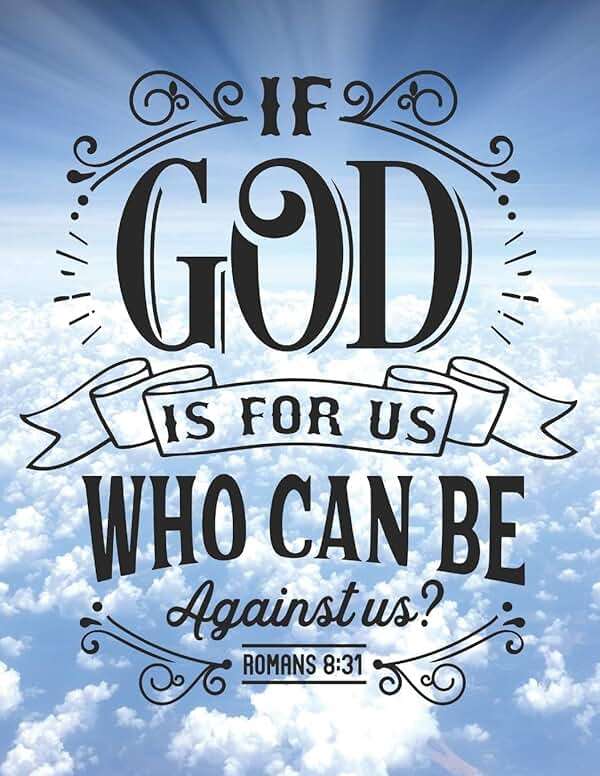 If God is for Us: Weekly Planner 2020 - 2021 | Bible Verses | January through December | Calendar Scheduler and Organizer | Agenda Schedule with ... ... Bible Quotes | Blue sky and cluds Edition - Image 1