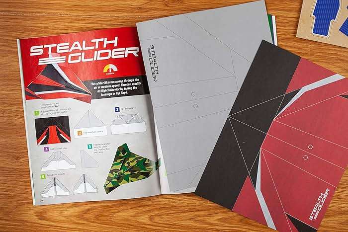 Paper Airplane Kit: 100 Planes to Fold & Fly, 1000 Stickers, Launcher & 100 Rubber Bands | Colorful Sheets | STEM Family Gift for Ages 7 and Up - Image 6