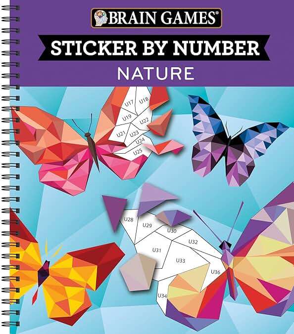 Brain Games - Sticker by Number: Nature (28 Images to Sticker) - Image 1