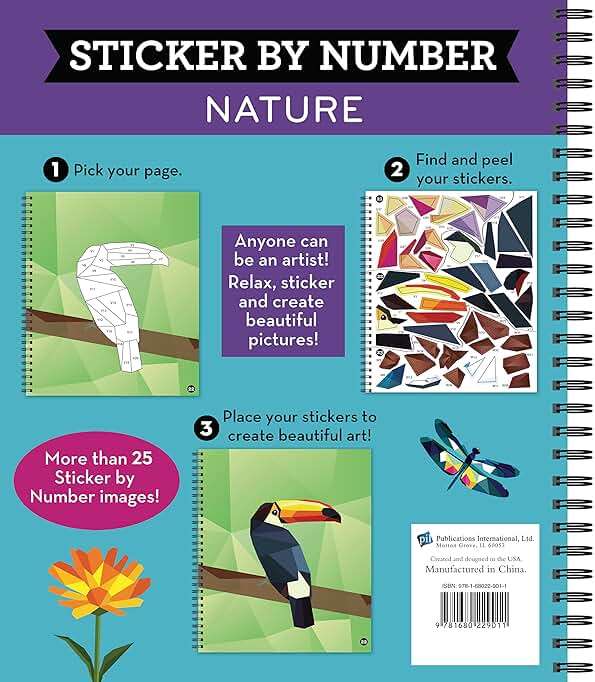 Brain Games - Sticker by Number: Nature (28 Images to Sticker) - Image 2