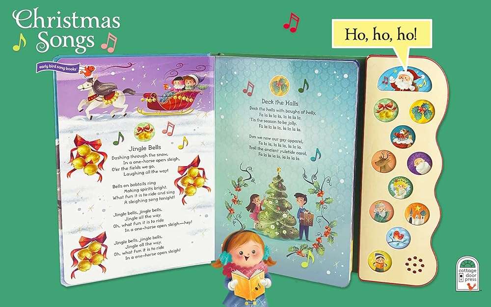 Christmas Songs: Interactive Children's Sound Book (10 Button Sound) - Image 3