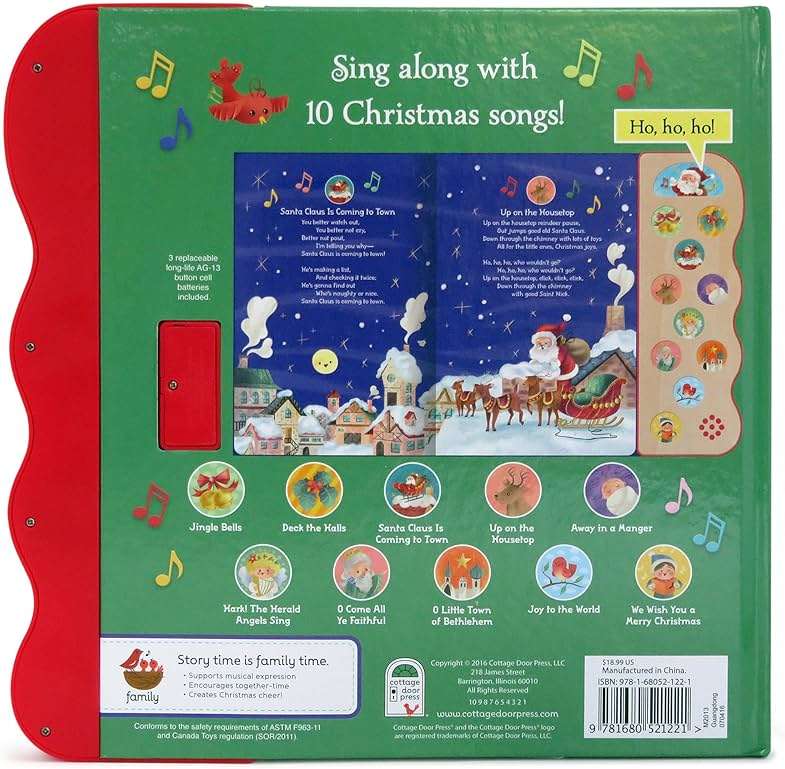 Christmas Songs: Interactive Children's Sound Book (10 Button Sound) - Image 10
