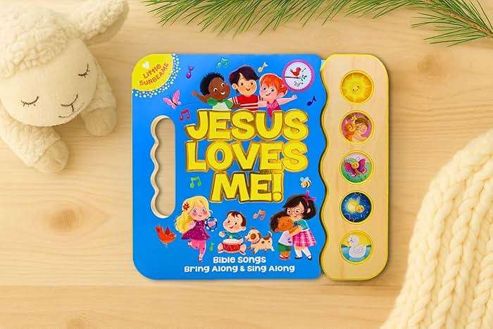 Jesus Loves Me 5-Button Songbook - Perfect Gift for Easter Baskets, Christmas, Birthdays, Baptisms, and More (Little Sunbeams) - Image 7