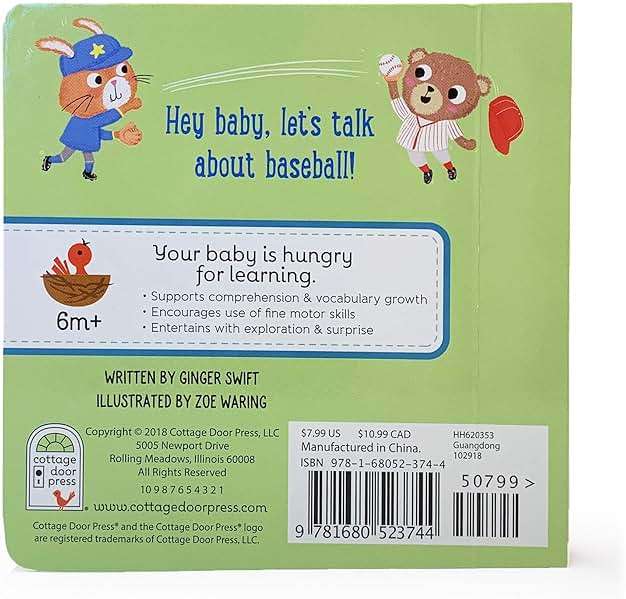 Let's Play Baseball! A Lift-a-Flap Board Book for Babies and Toddlers - Image 12