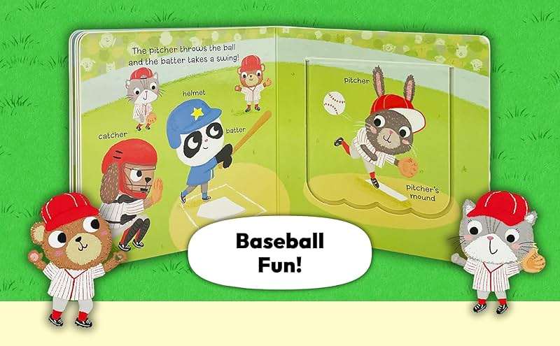 Let's Play Baseball! A Lift-a-Flap Board Book for Babies and Toddlers - Image 4