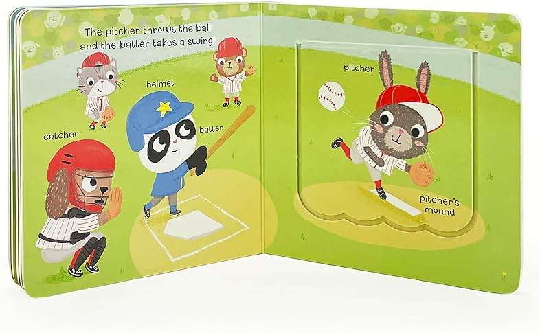 Let's Play Baseball! A Lift-a-Flap Board Book for Babies and Toddlers - Image 6