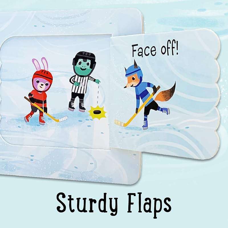 Let's Play Hockey! A Lift-a-Flap Board Book for Babies and Toddlers, Ages 1-4 - Image 4