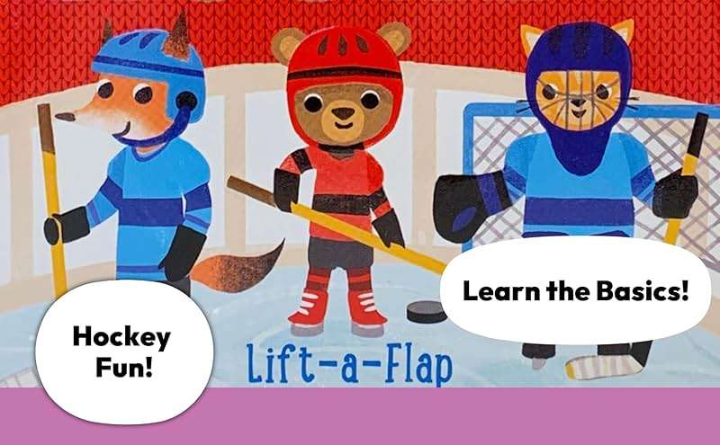 Let's Play Hockey! A Lift-a-Flap Board Book for Babies and Toddlers, Ages 1-4 - Image 5
