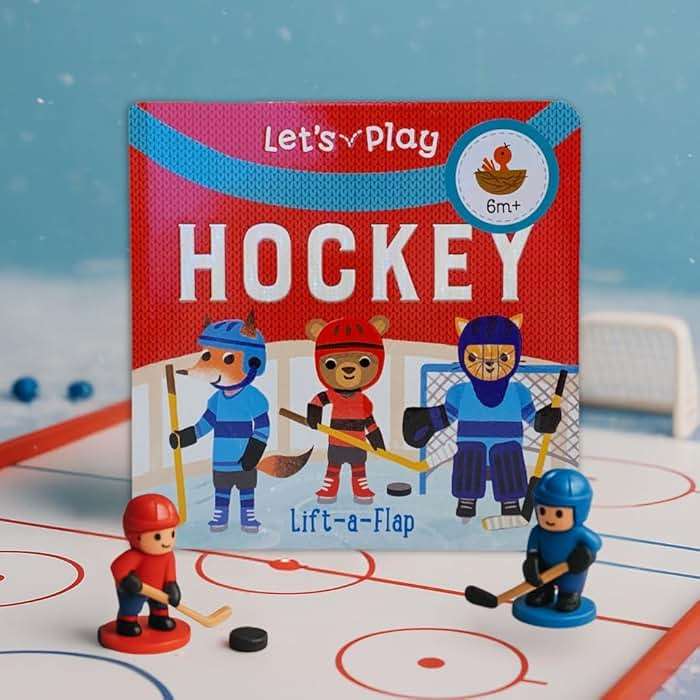 Let's Play Hockey! A Lift-a-Flap Board Book for Babies and Toddlers, Ages 1-4 - Image 8