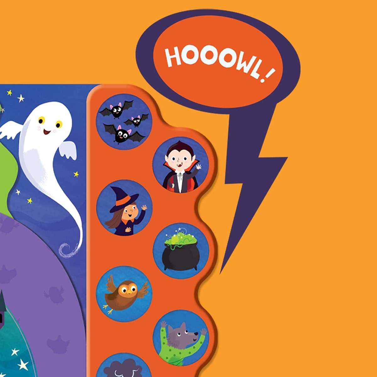 Hoot Howl Halloween 10-Button Sound Book for Little Trick-Or-Treaters (Interactive Children's Sound Book with 10 Spooky Sounds) - Image 6
