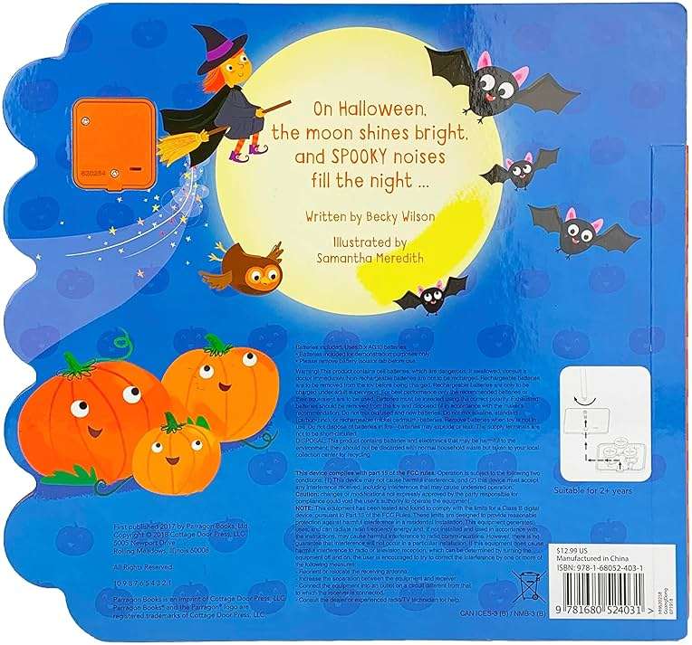 Hoot Howl Halloween 10-Button Sound Book for Little Trick-Or-Treaters (Interactive Children's Sound Book with 10 Spooky Sounds) - Image 9