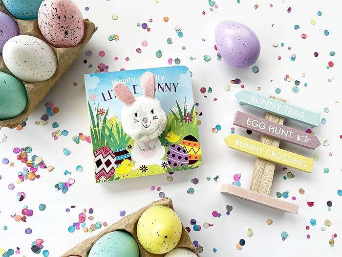 Hippity, Hoppity, Little Bunny - Finger Puppet Board Book for Easter Basket Gifts or Stuffer Ages 0-3 - Image 11