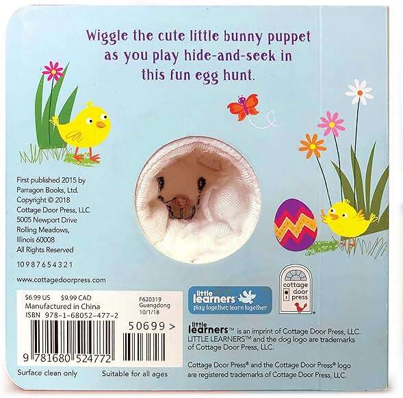 Hippity, Hoppity, Little Bunny - Finger Puppet Board Book for Easter Basket Gifts or Stuffer Ages 0-3 - Image 12